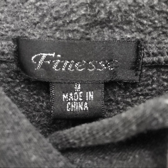 Finesse Grey Hoodie | Junior's Medium - Picture 3 of 3